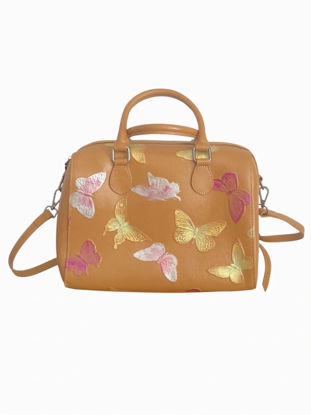 ArtsEye Genuine Leather Boston Bag in 